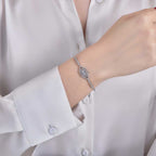 0,45 ct. Diamant Baguette Armreif