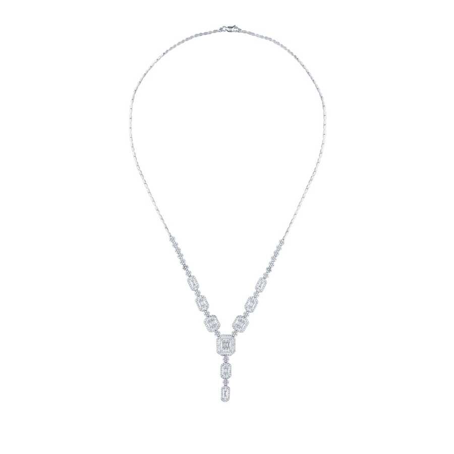 Baguette-Collier aus Gold