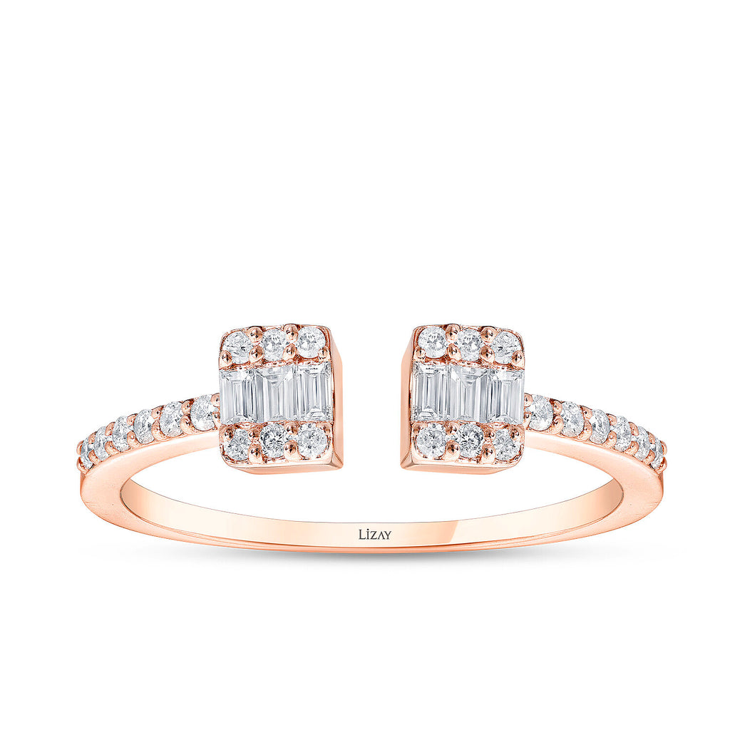 0,23 Carat Diamond Baguette Ring