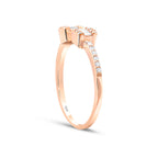 0,23 Carat Diamond Baguette Ring