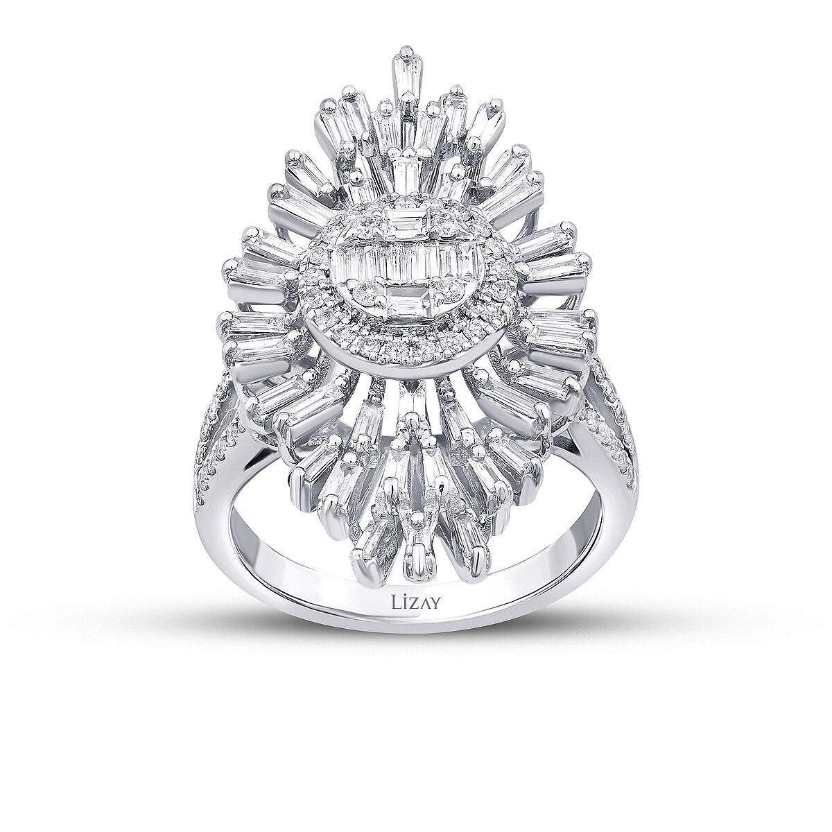 1,20 Carat Diamond Baguette Ring