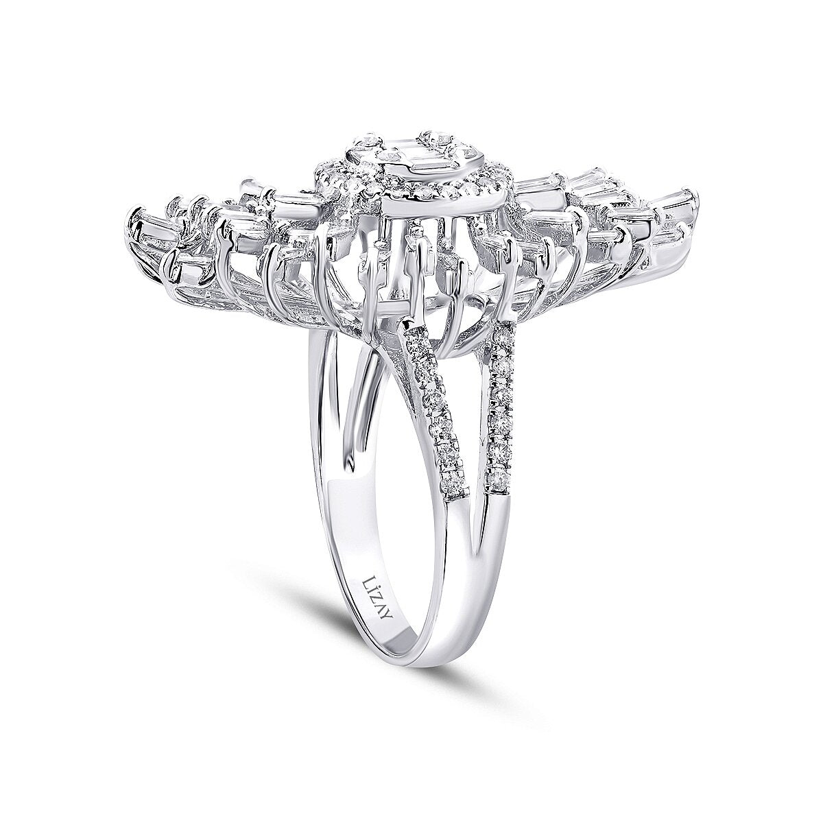 1,20 Carat Diamond Baguette Ring