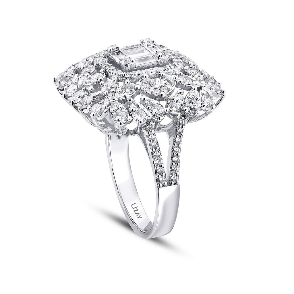 2,44 Carat Diamond Baguette Ring