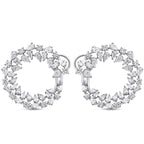 4,93 Carat Diamond Round Earrings