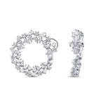 4,93 Carat Diamond Round Earrings