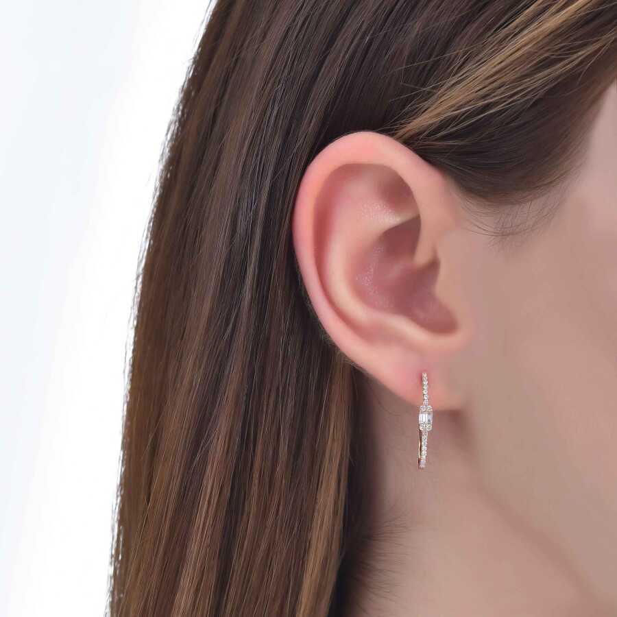 0,30 ct. Diamant Creolen Ohrringe