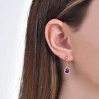 2,47 ct. Diamant Rubin Ohrringe