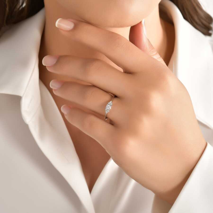 0,27 ct. Diamant Trend Ring