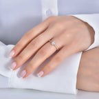 0,52 ct. Diamant Oval Solitär Verlobungsring