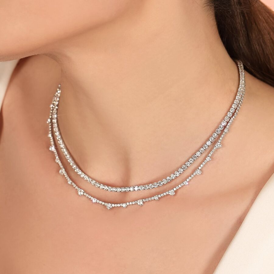 3,34 ct. Diamant Collier