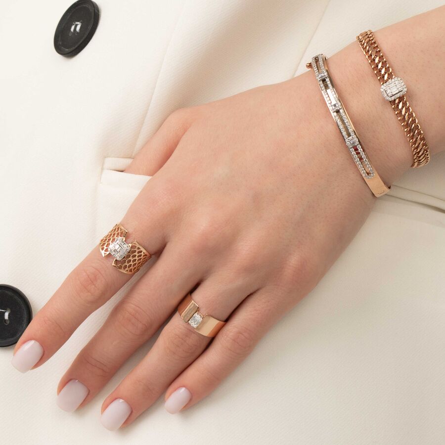 0.27 ct. Diamant Baguette Ring