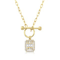 Baguette-Trend-Halskette aus Gold