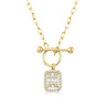 Baguette-Trend-Halskette aus Gold