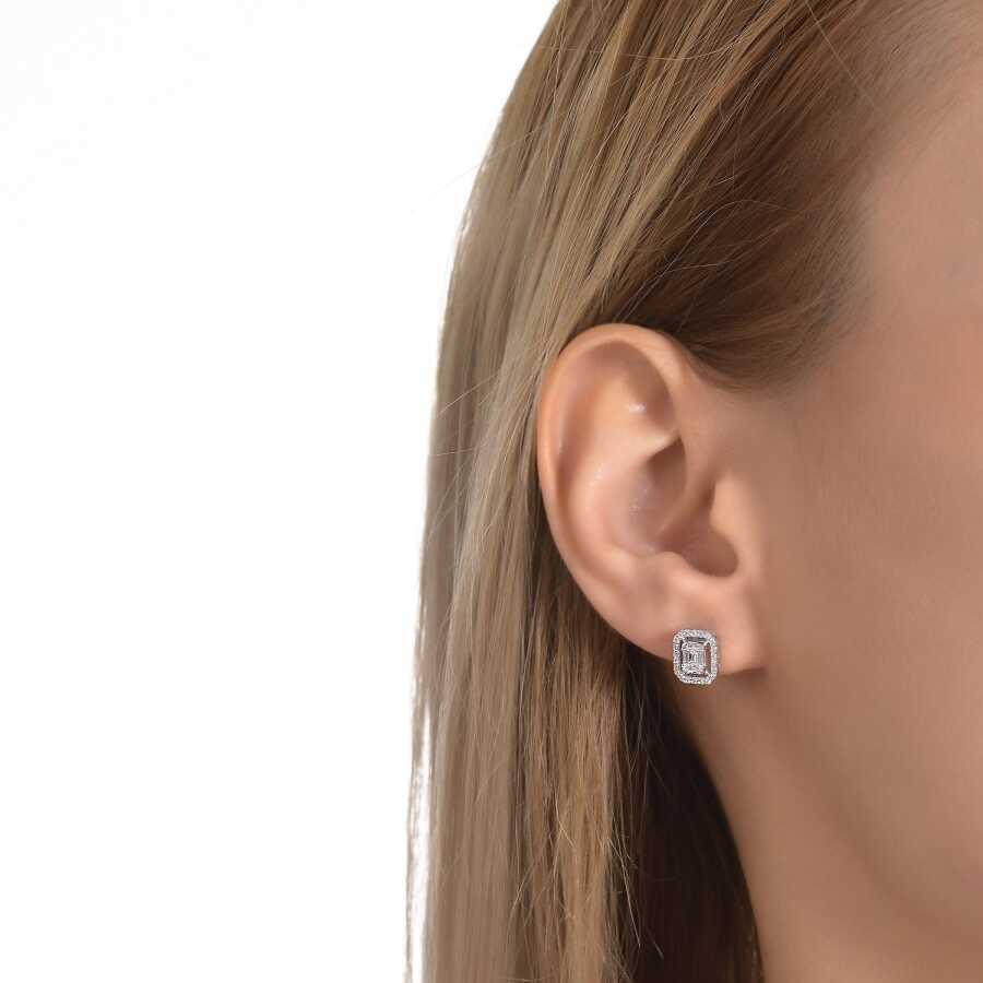 0,30 ct. Diamant Baguette Ohrringe
