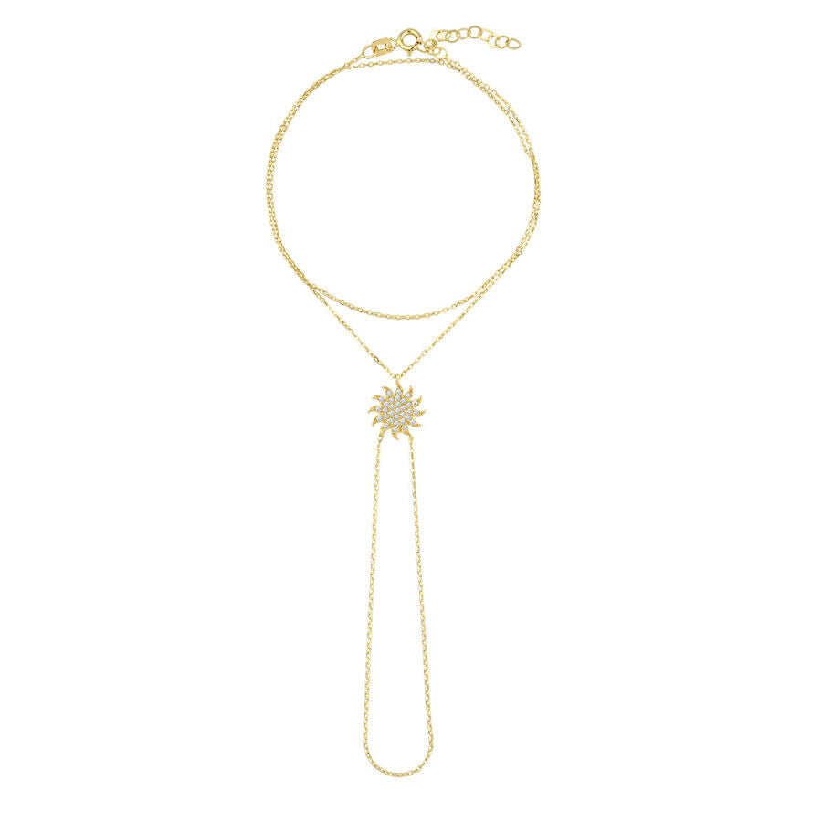 Gold Sonnen-Handkettenarmband