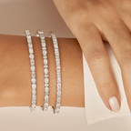 3,06 ct. Diamant Baguette Armreif
