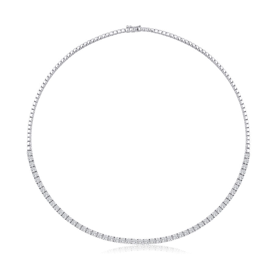 10,15 ct. Diamant Tennis Collier