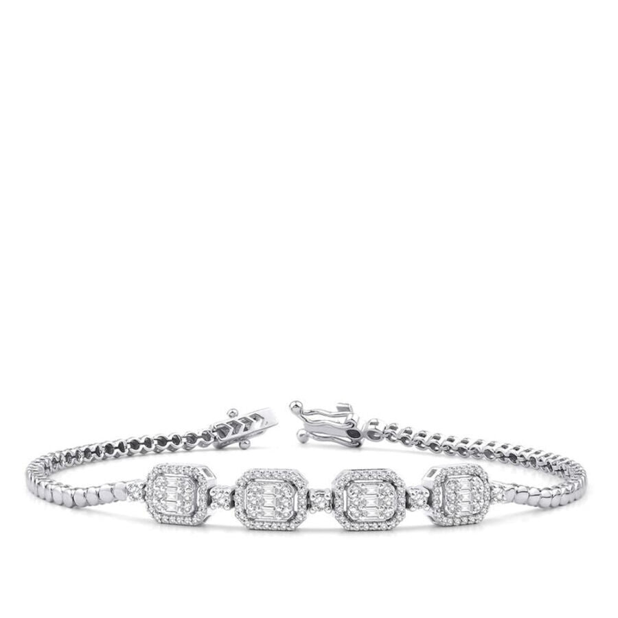 0.66 ct. Diamant Baguette Armband