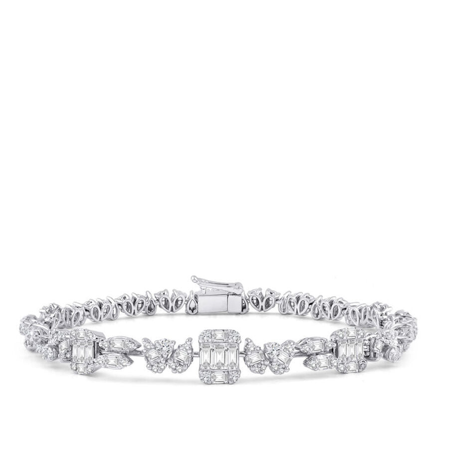 3.19 ct. Diamant Baguette Armband