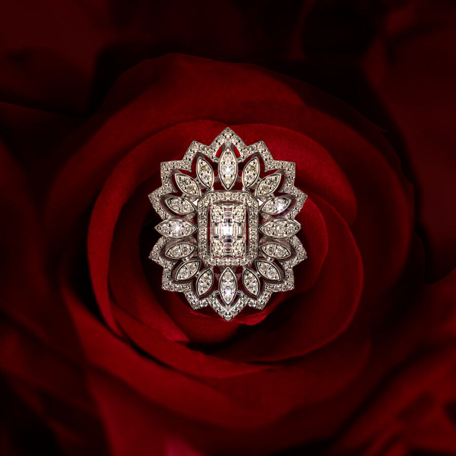 0,99 ct. Diamant Baguette Ring