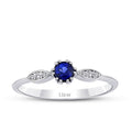 0.35 Karat Diamant Saphir Ring