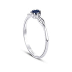 0.35 Karat Diamant Saphir Ring