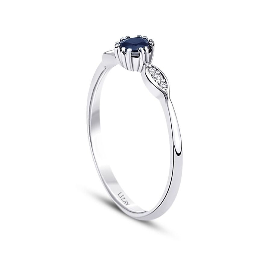 0.35 Karat Diamant Saphir Ring