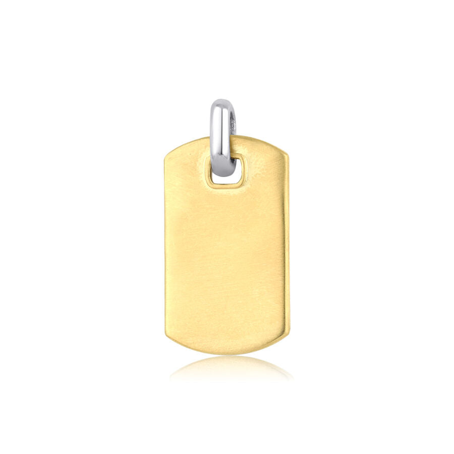 Gold Herren Platten Anhänger