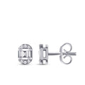 0.14 Karat Diamant Baguette Ohrringe