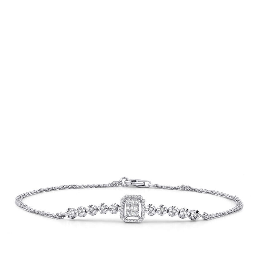 0.21 ct. Diamant Baguette Armband