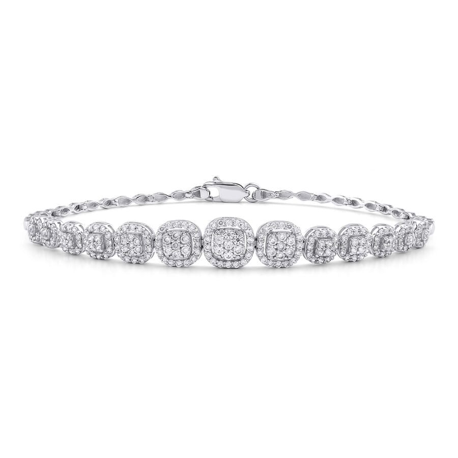Gold Armband mit mehreren Steinen
