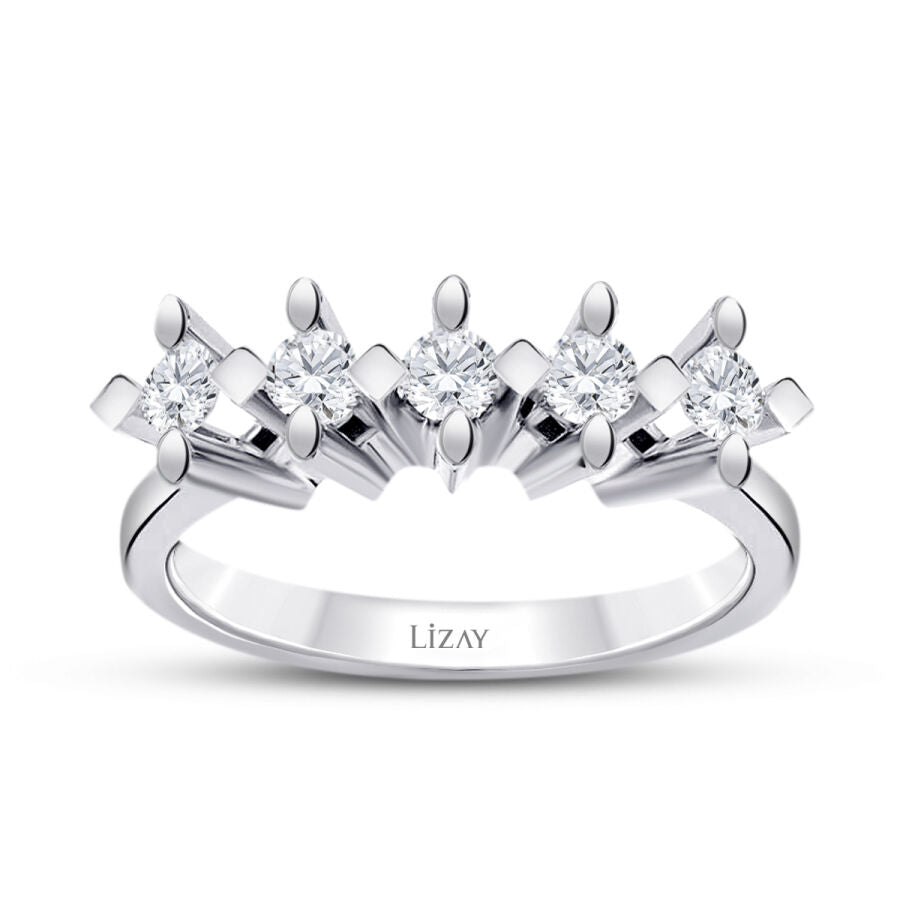 0.50 ct. Diamant Fünf-Stein Ring
