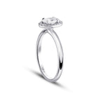 0,40 ct. Diamant Oval Solitär Verlobungsring