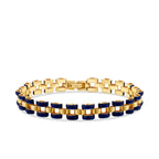 Gold Emaille Herren Armband