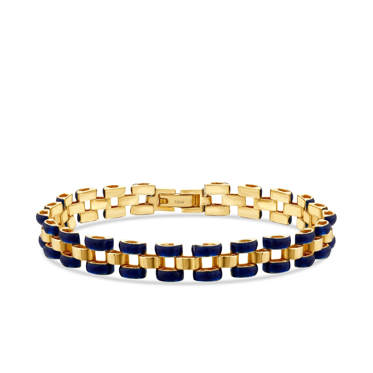 Gold Emaille Herren Armband