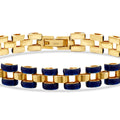 Gold Emaille Herren Armband