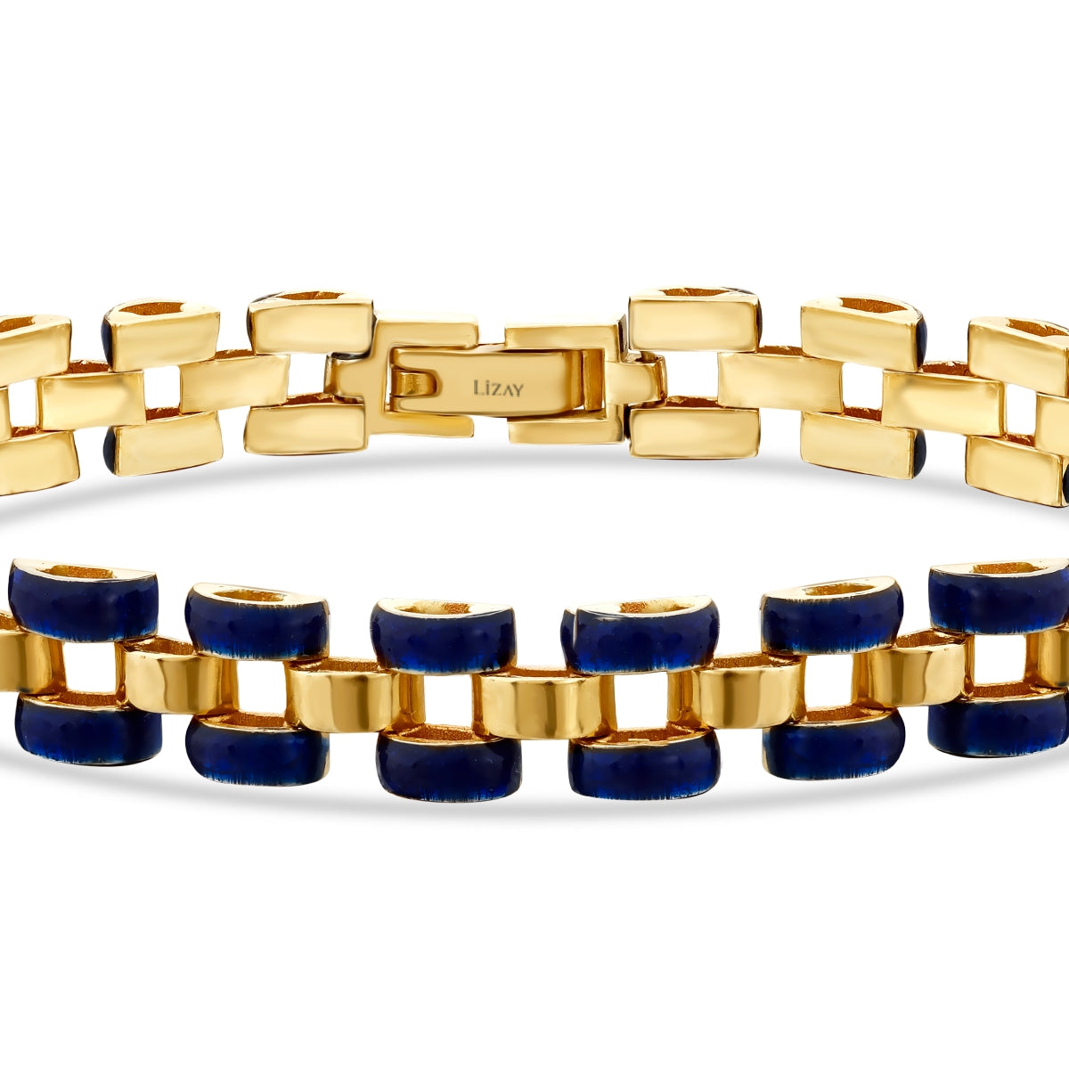 Gold Emaille Herren Armband