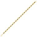 Gold Emaille Rechteckig Armband