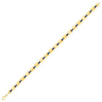 Gold Emaille Rechteckig Armband