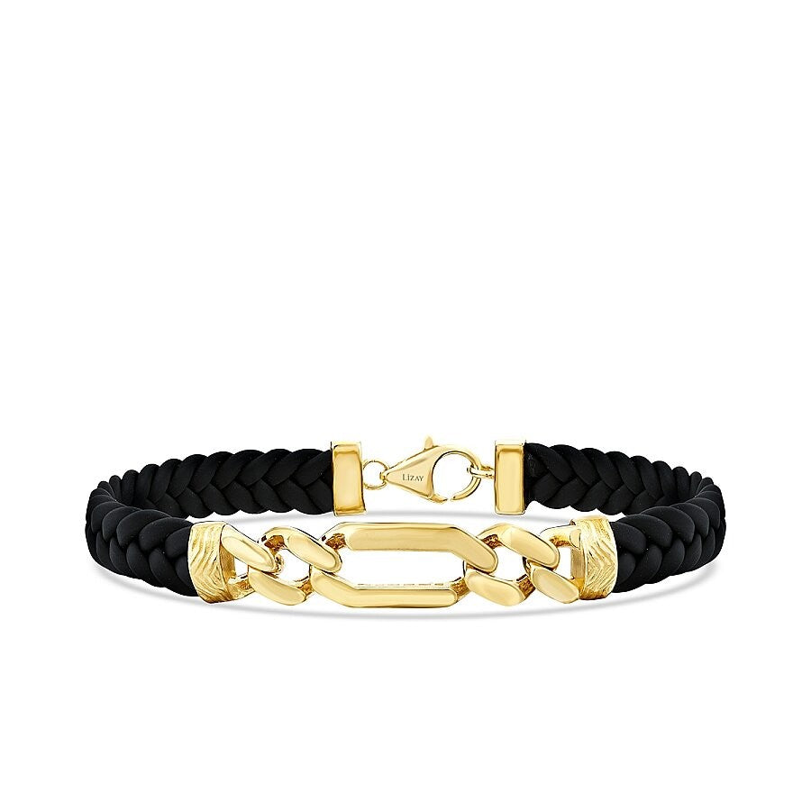 Gold Chain Detailliert Herren Armband