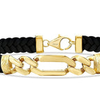 Gold Chain Detailliert Herren Armband