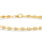 Gold Geometrisch V-Förmig Armband