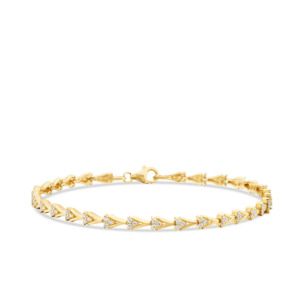 Gold Geometrisch V-Förmig Armband