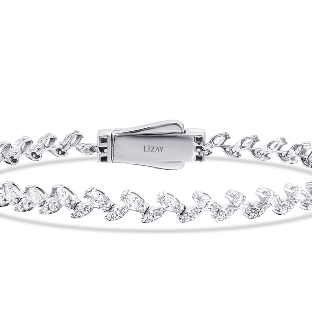 Gold Stein Armband mit Verschluss 