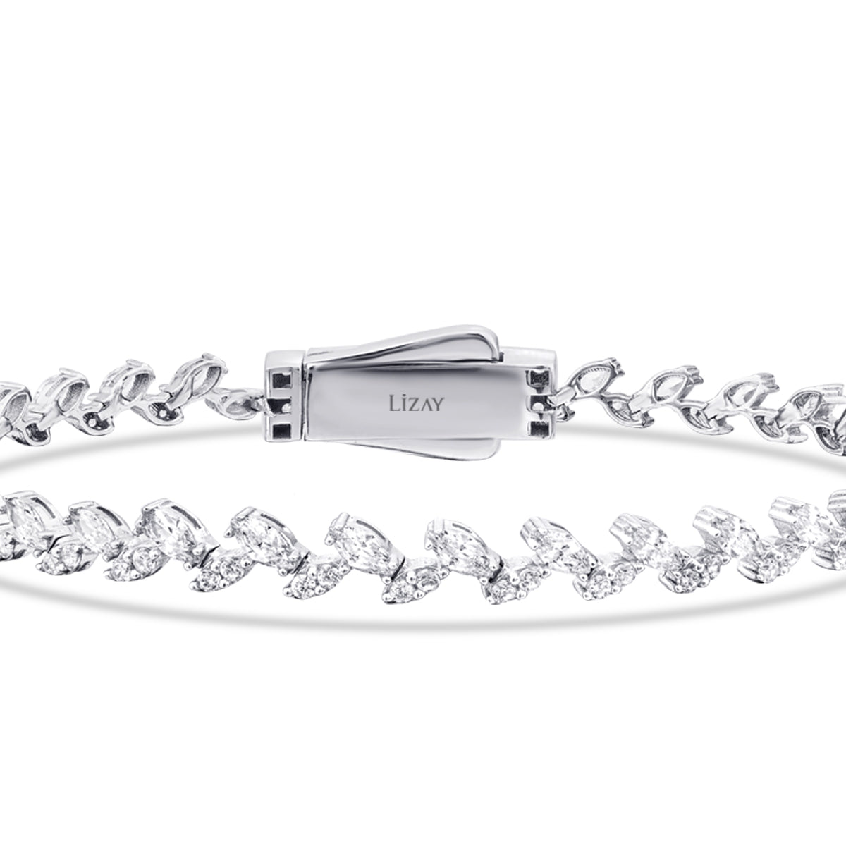 Gold Stein Armband mit Verschluss 