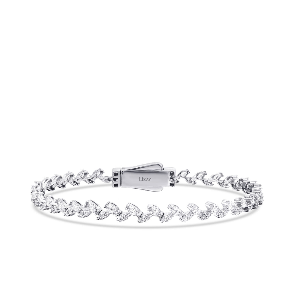 Gold Stein Armband mit Verschluss 