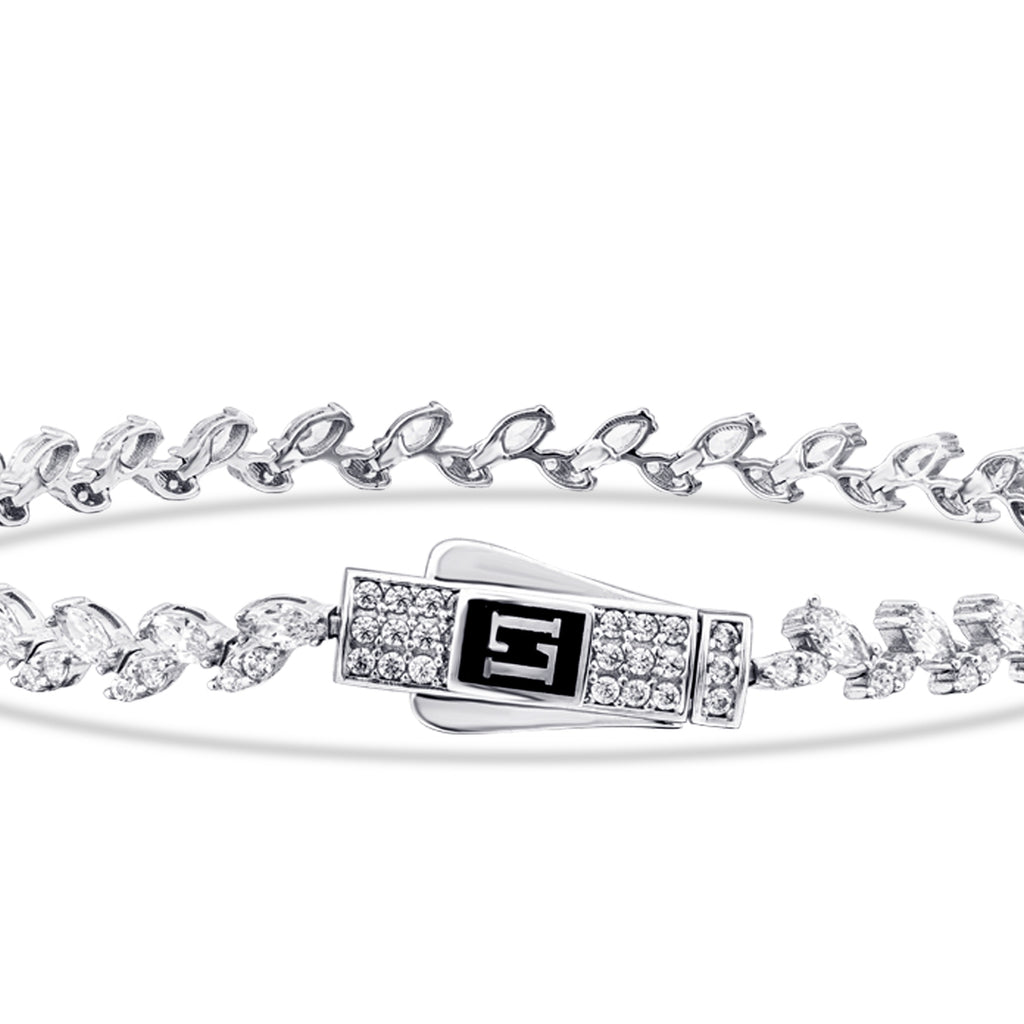 Gold Stein Armband mit Verschluss 