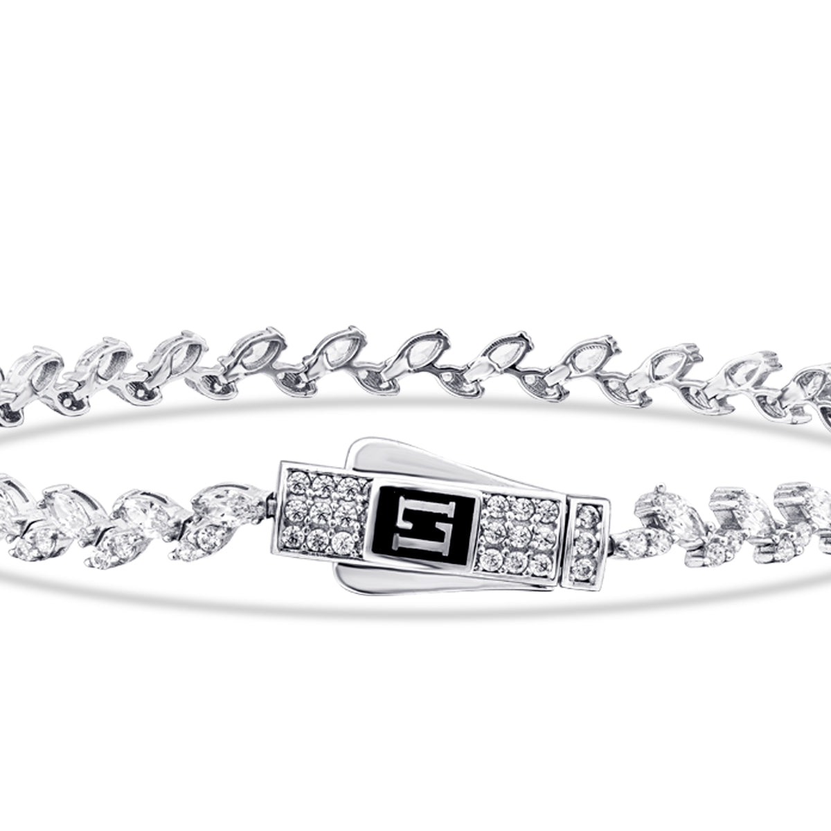 Gold Stein Armband mit Verschluss 