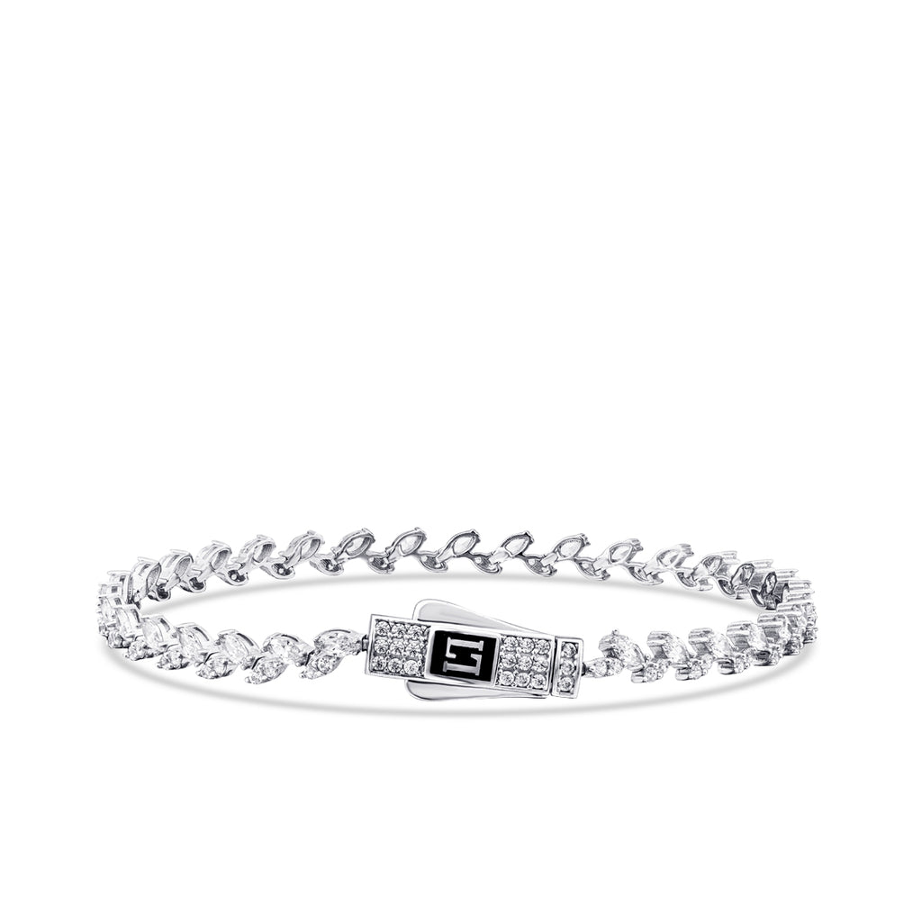 Gold Stein Armband mit Verschluss 