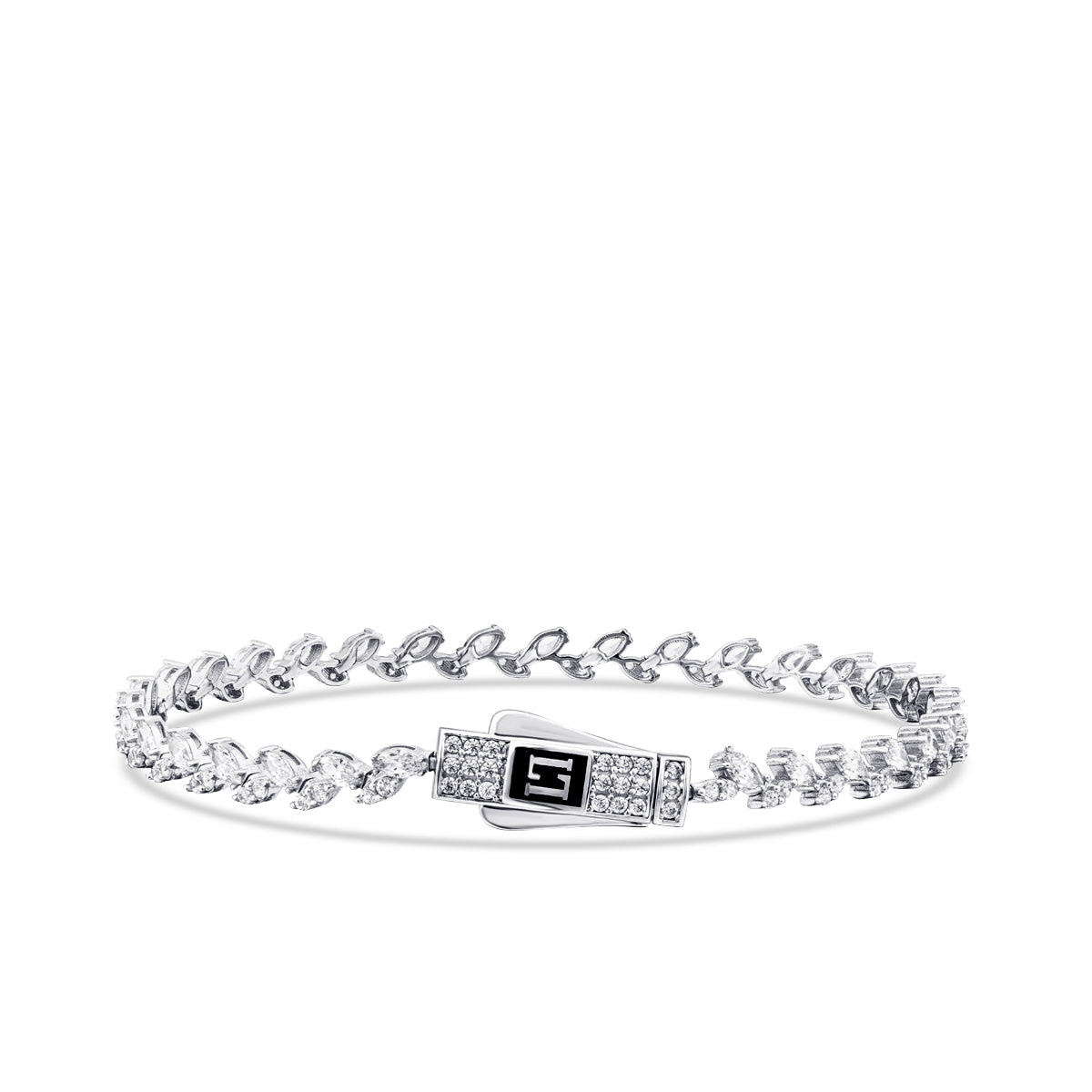 Gold Stein Armband mit Verschluss 